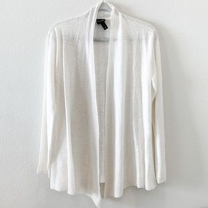 Eileen Fisher Linen Cream Cardigan
